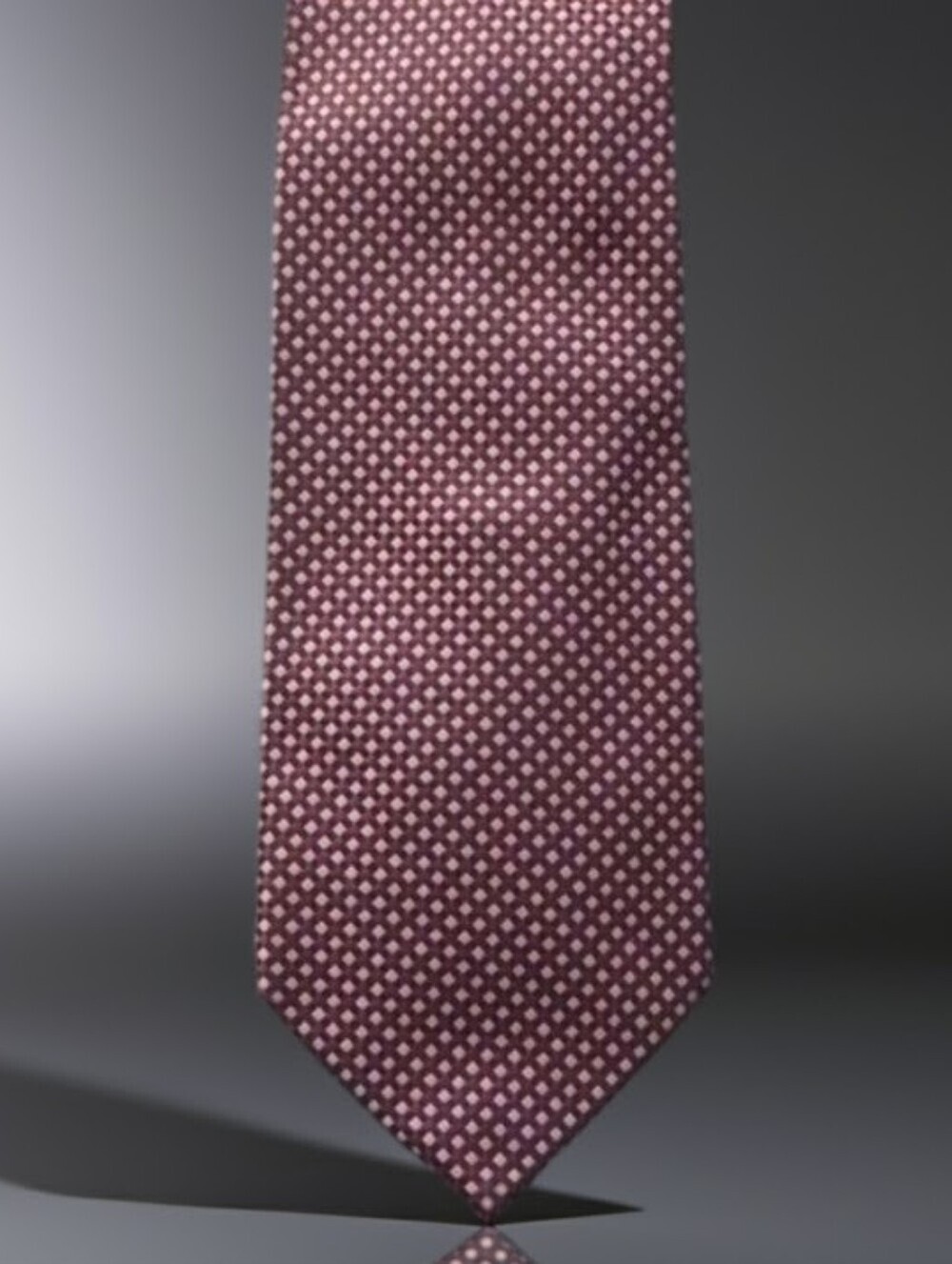 Joseph Abboud Burgundy, Brown and Pink Patterned Tie